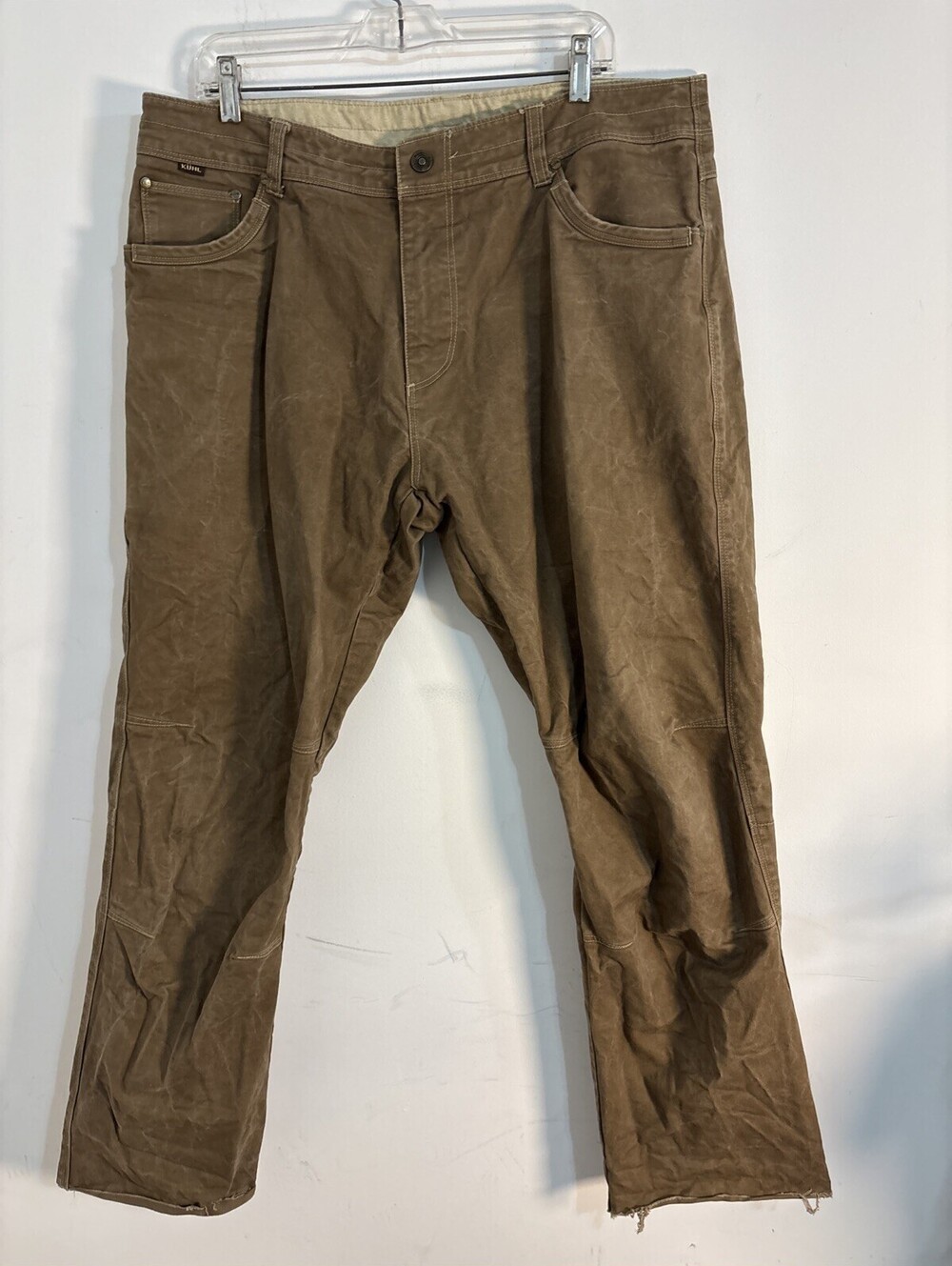 Kuhl Rydr Pants Mens 38/31 Brown Outdoor Vintage Patina Dye Hiking Work Climbing